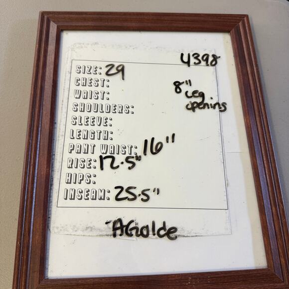 Agolde Women's 90s Crop Mid Rise Loose Fit Jean Button Fly Size 29 White - Picture 6 of 6